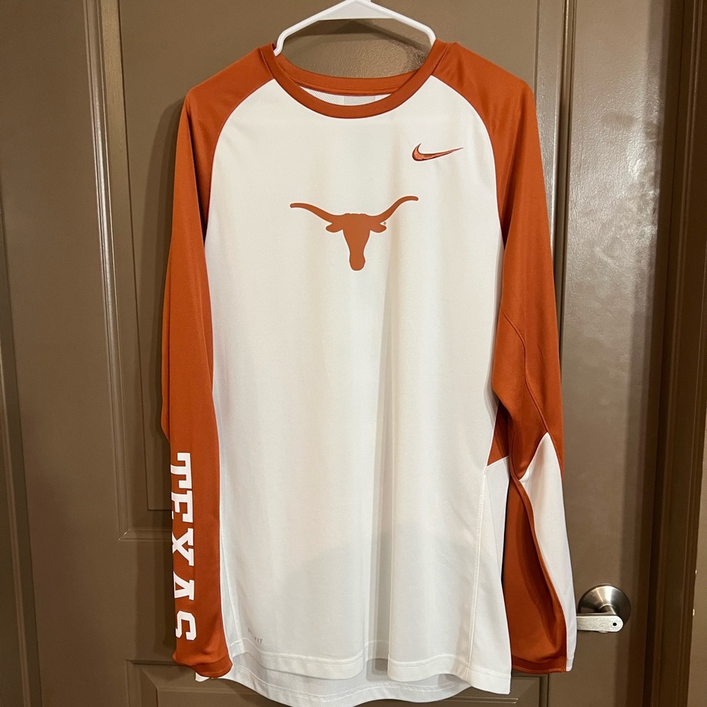Nike University of Texas Long Sleeve Dri Fit